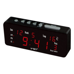 Часы VST762WХ-1 красные цифры