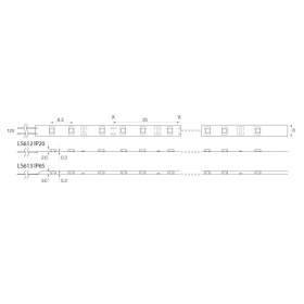 Лента светодиодная, 120SMD(2835)/m 9.6W/m 12V 5m 3000К, LS613 FERON