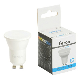 Лампа светодиодная FERON, (5W) 230V GU10 6400K MR11, LB-272