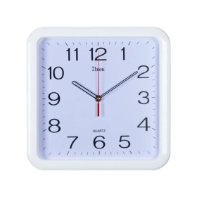 Часы 7667 W корпус белый квадрат "Классика"