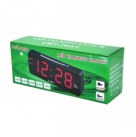 Часы эл. VST763T-2 зел.цифры (говорящие)