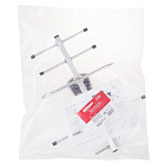 Антенна наружная для цифр. ТВ REXANT RX-407, ср.Ку=7 дБ, алюминий, F-розетка