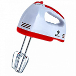 Миксер ВАСИЛИСА МК2-180, белый с красным, 180Вт, 7скоростных режимов /21827