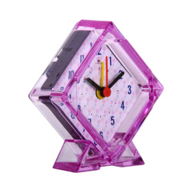 Будильник В2-003 корпус розовый "Горошек"