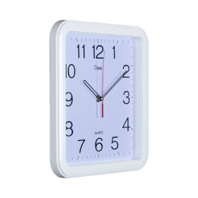 Часы 7667 W корпус белый квадрат "Классика"