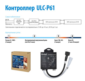 Контроллер для управления светильниками для птицеводства ULY-P6*/DC24V. Uniel
