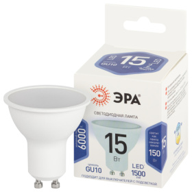 Лампа светод. ЭРА STD LED MR16-15W-860-GU10 15Вт