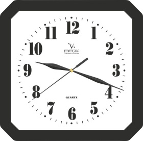 Часы П4-6/6-26 ВЕГА квадрат черн