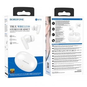 BOROFONE BW19 Белые наушники - гарнитура (bluetooth)