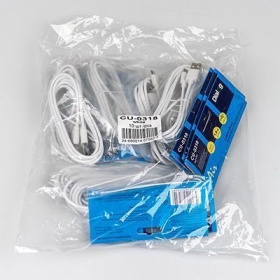 Dialog CU-0318 white - кабель microUSB B (M) - USB A (M), V2.0, длина 1.8 м, белый, в пакете