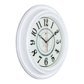 Часы 5232-108Gr корпус белый с серебром "Классика"