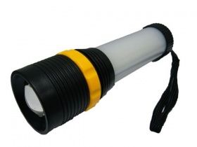 1+30л Фонарик Следопыт ZF-1883 (ZOOM, магнит)
