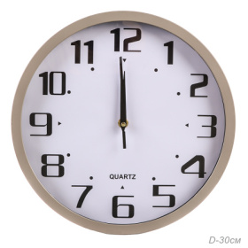 Часы 381-24 диаметр 30см, корпус серый