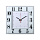 Часы 3636 А3 корпус белый "Классика" квадрат