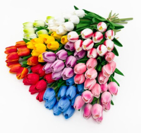 Одиночный тюльпан из латекса (10)