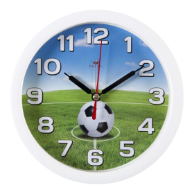 Будильник В4-005 корпус белый "Футболисту"