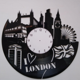 Часы из виниловой пластинки (в ассортименте)