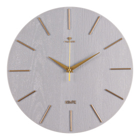 Часы 3020-008 корпус серый с золотом "Классика" 