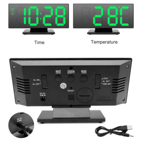 Часы настольные Орбита DS-3618L (будильник, температура, дата) OT-CLT 06