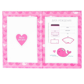 Папка для свидетельства о рождении "Боди кит" 3511766