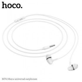 Наушники  HOCO M76 с микр. белый 