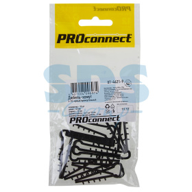 Дюбель-хомут 5-10 черный, прямоугольный (10 шт. ) PROCONNECT 07-4621-9