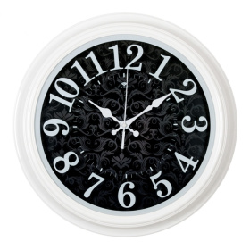 Часы 3527-143 корпус белый "Вензель"