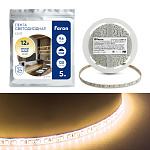 Лента светодиодная, 120SMD(2835)/m 9.6W/m 12V 5m 3000К, LS613 FERON