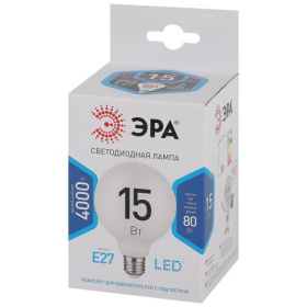 Лампа светод. ЭРА STD LED G95-15W-4000K-E27