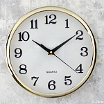 Часы  WS-7389-1 диаметр 24 см, корпус золото