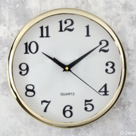 Часы  WS-7389-1 диаметр 24 см, корпус золото