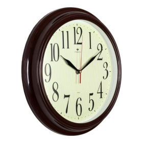 Часы 3527-126Br корпус коричневый "Классика в полоску" 