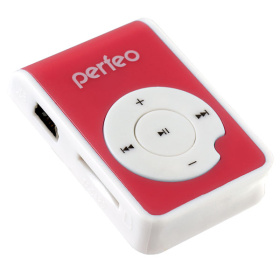 Perfeo цифровой аудио плеер Music Clip Ride, красный (VI-M020 Red)