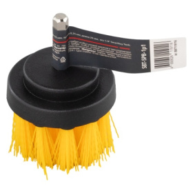 Щетка пластиковая для шуруповерта, d=50 мм, щетина 0,35 мм, длина 25 мм,  ось 1/4" Smartbuy Tools