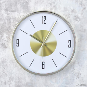 Часы 3012-4 диаметр 30см, корпус золото