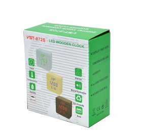 Часы эл. VST872S-3 крас.цифры (ЧЕРНЫЕ)