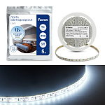 Лента светодиодная, 120SMD(2835)/m 9.6W/m 12V 5m 6500К, LS612 FERON