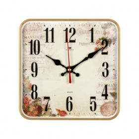 Часы 1918-110 корпус золотой квадрат "Винтаж"