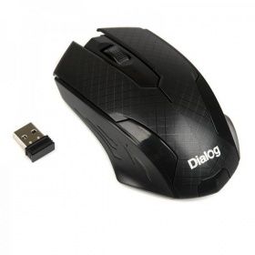 Мышь MROP-07U BLACK Dialog Pointer RF 2.4G Optical - 3 кнопки + ролик прокрутки, USB, черная