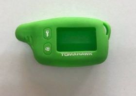 Силиконовый Противоударный чехол для брелков сигнализаций Tomahawk зеленый