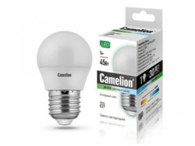 Лампа Camelion LED5-G45 845/Е27