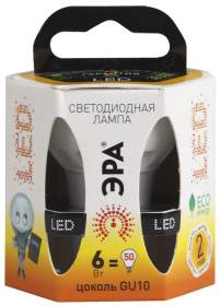Лампа светод. ЭРА LED smd MR16-6w-827-GU10