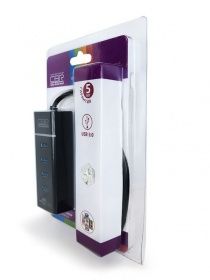 Концентратор USB 3.0 CBR CH 157, 4 порта. 50см. LED-подсветка.