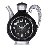 Часы 2622-004 корпус черный чайник с серебром 
