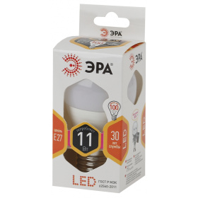 Лампа светод. ЭРА LED smd P45-11w-827-E27