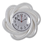 Часы 4722-003 корпус ажурный белый с серебром 