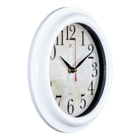 Часы 2121-002 корпус белый "Ретро" 