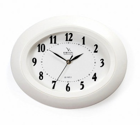 Часы П5-7/7-16 ВЕГА овал белые