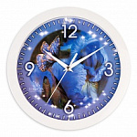 Часы П1-7/7-157 Бабочка на цветке