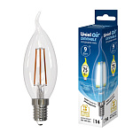 Лампа Uniel LED-CW35-9W-4000K-E14-CL-DIM